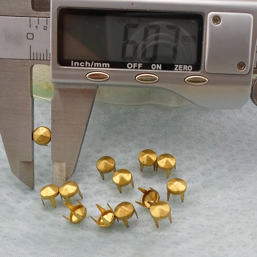 100 Pcs Rivets Hexagonaux Vêtements Accessoires pour Chaussures Punk officiel