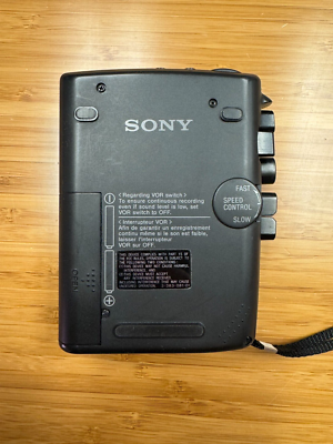Vintage Sony TCM-465V Handheld Cassette Voice Activated Recorder