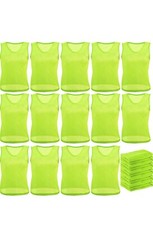 Newcotte 24 Pcs Pinnies Scrimmage Vests Team Practice Jersey Nylon Mesh Penni. L