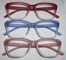 NEW Betsey Johnson 3 PAIR Reading Glasses OMB...