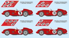 Decals Ferrari 250 TR Le Mans 1960 1:32 1:43 1:24 1:18 calcas