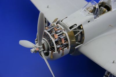 Eduard 32161 x 1/32 Aircraft- A6M2 Zero Type 21 Engine for Tamiya