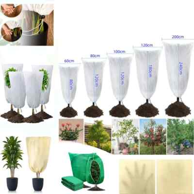 3 Pack Plant Cover Winter Warm Cover Plant Freeze/Frost Protection Cover Bags 