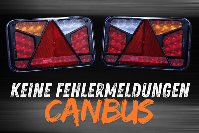 LED-Rückleuchten Set Anhänger Trailer Canbus Bajonett 6PIN Heckleuchte IP68