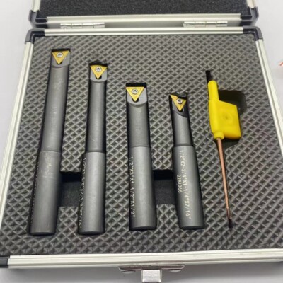 1/2'' Indexable Boring Bar Set Lathe Round Shank Bars For TCMT Insert 4PCS set