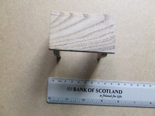 CUTE LITTLE ONE-OFF, COUNTRY-STYLE OAK STOOL FOR A DOLL, 8 X 6 X 5 CM