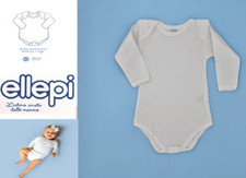 2 BODY NEONATO INVERNALE MANICA LUNGA ELLEPI CALDO COTONE 100% BIMBO BIMBA