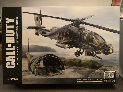 Call Of Duty Mega Bloks Anti Armor Helicopter Collector Series Sealed 891 PCs!!!