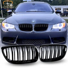Glossy Black Front Kidney Grill for BMW E92 E93 M3 328i 335i Pre-LCI Coupe 07-10