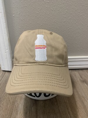 Dunkin Donuts Beige Hat Strapback Adjustable Excellent