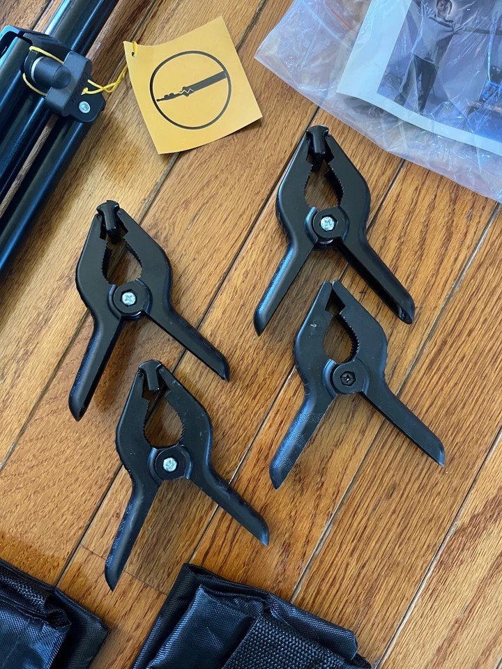 Photo Backdrop Stand 10'x7' Studio Background Support Kit With Clamps Carry Bag - Image 2 of 4