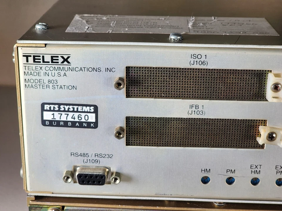 Estación maestra RTS 803 + interconexión de sistema de intercomunicación RTS 862 Foto 3 de 4