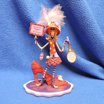 Dolly Mamas Dazzling Divas Figurine Did You Say Exercise or Accessorize?