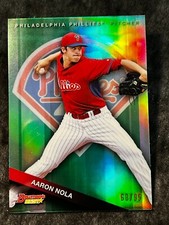 2015 Bowman's Best GREEN REFRACTOR Aaron Nola 68/99