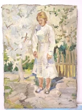 Unknown Ukrainian painter. socialist realism. . 1950-60. 50*70 cm