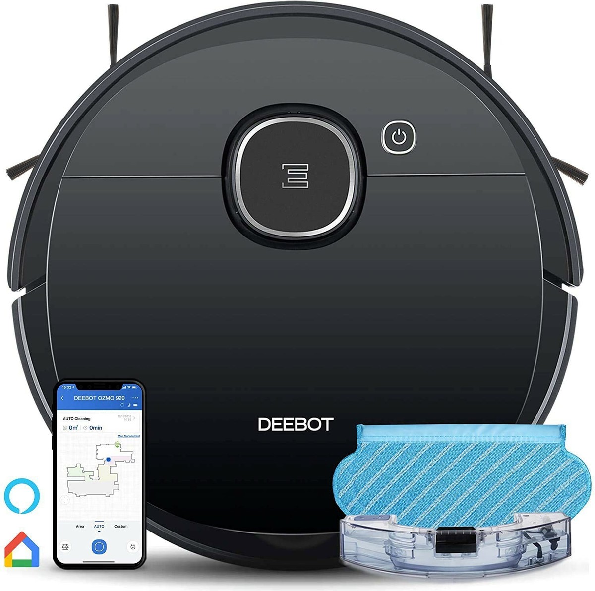 Ecovacs DEEBOT OZMO 920 - 2 In1 Mopping Robotic Vacuum with Laser