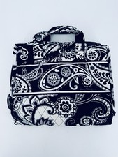Vera Bradley Hanging Toiletry Organizer Travel Bag Midnight Paisley - Retired