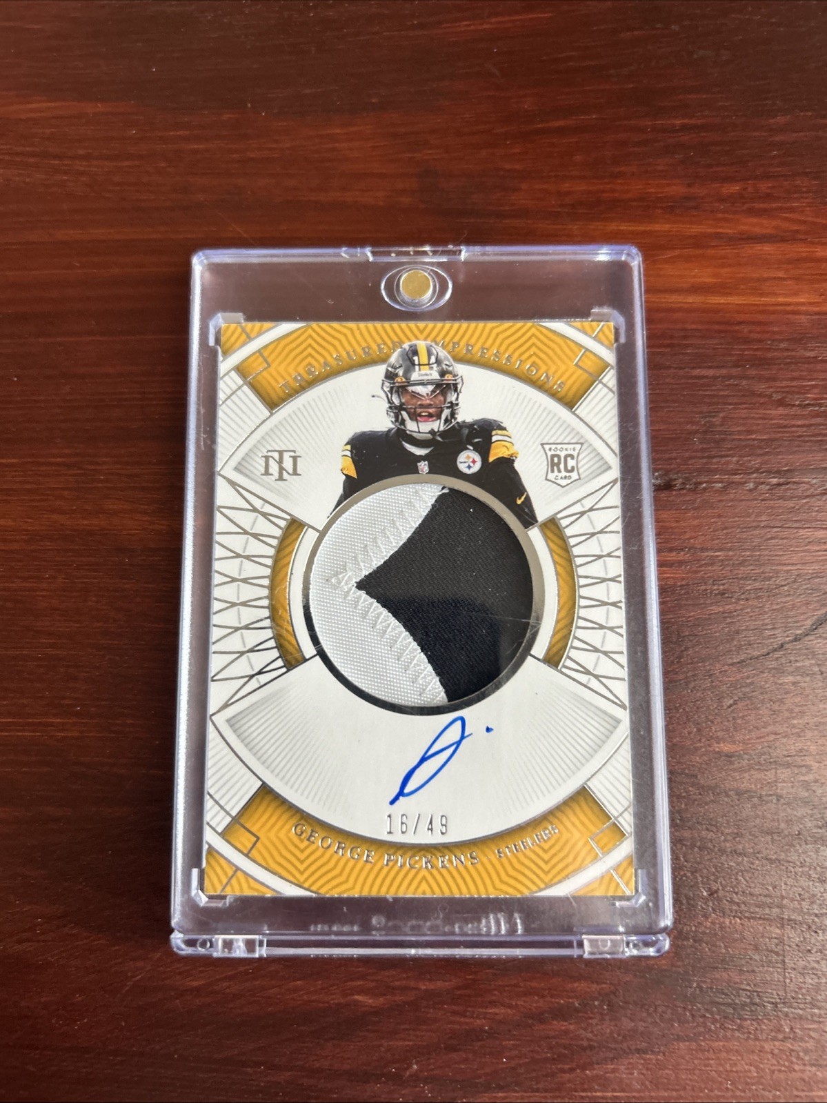 2022 Panini National Treasures - Rookie Patch Autographs George Pickens #172 /99