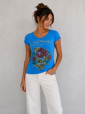 ed hardy t-shirt damen Gr.L (eher S)