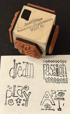 Judikins Paula Best Dream Art Play Passion Rubber Stamp Cube