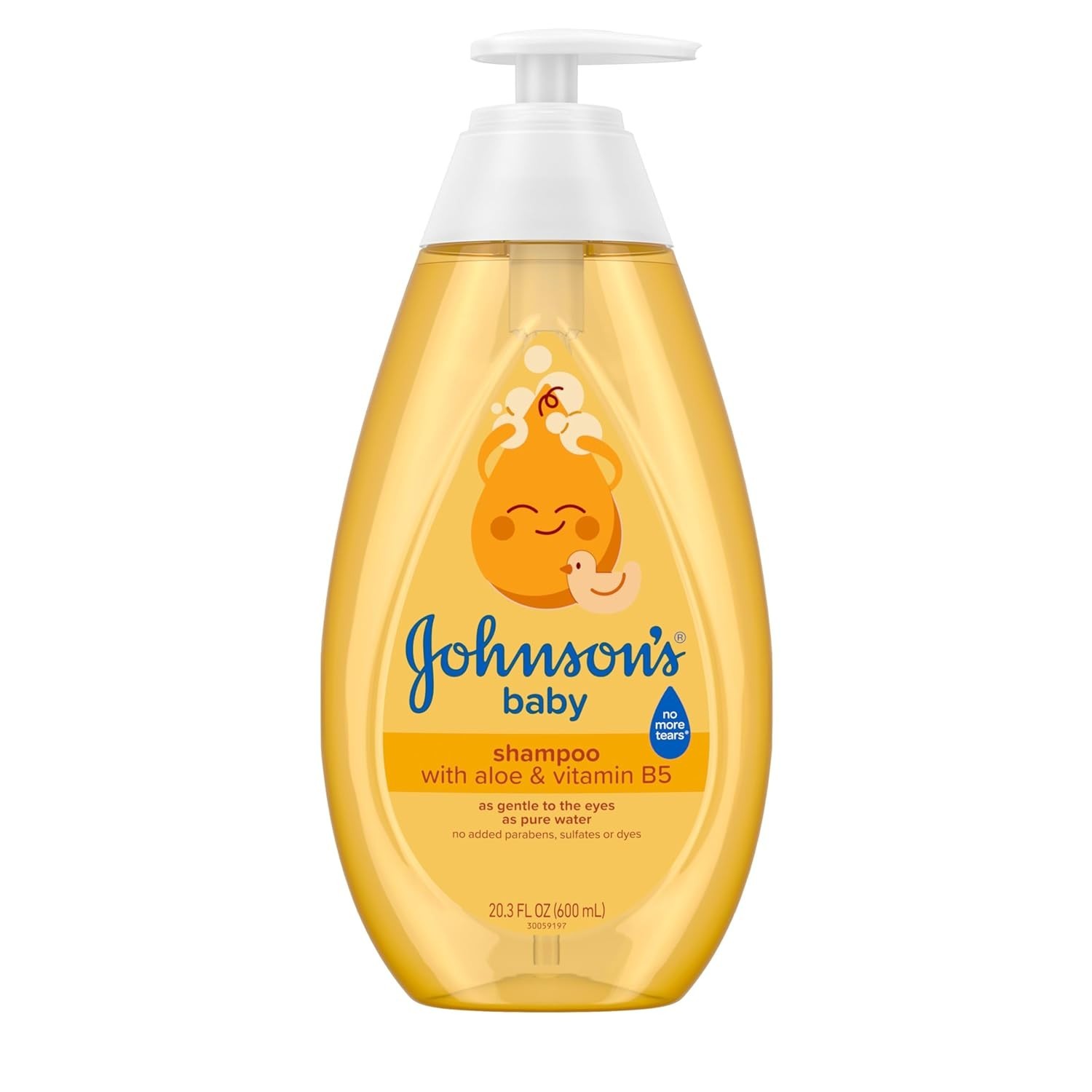 Johnson's Baby Shampoo with Tear-Free Formula for Baby's, Dye-Free, 20.3 fl. oz