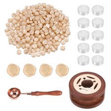 Wax Seal Kit, 300 Wax Beads, Candles, Pendant Orange