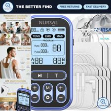 60 Modes TENS Unit Muscle Stimulator for Pain Relief, Dual Channel EMS Therapy,