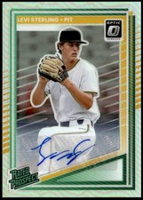 2025 Donruss #164 Levi Sterling Rated Prospects Optic Signatures Auto F3