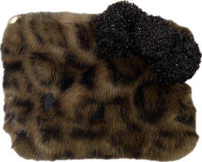 Hello Kitty Opaque.clip Sanrio Characters Collaboration Leopard Bag Niedriger...