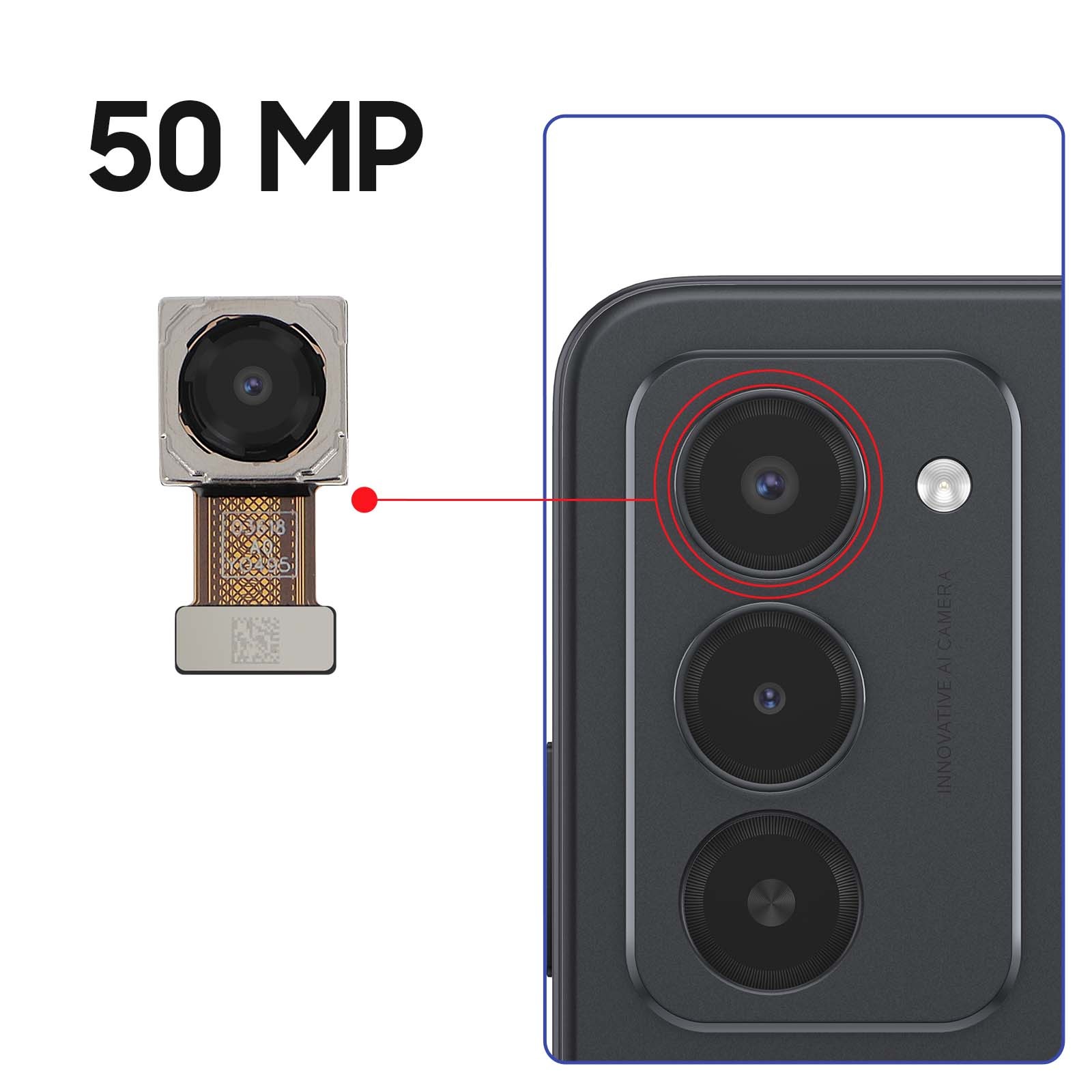 Objectif Principal Argent Clappio Haute Précision Redmi 15 5G