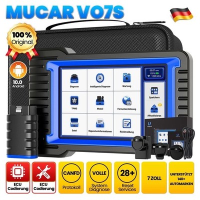 2026 New MUCAR VO7S OBD2 Scanner Alle System Auto TPMS DPF Schlüssel Codierung
