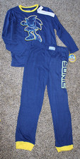 NWT Sonic the Hedgehog Boys Large 10/12 Old Navy Pajama's Pj's Poly Loose Fit