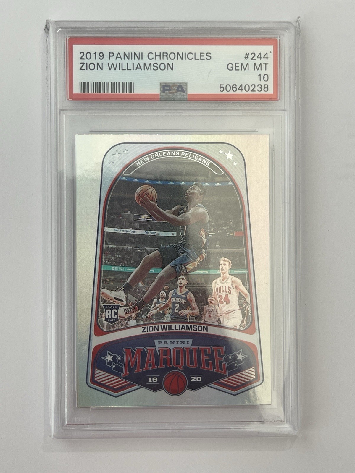 Panini 2019-20 Chronicles Marquee Zion Williamson RC Rookie #244 PSA 10