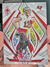 2024 PANINI PHOENIX MIKE EVANS #64 WHITE SHIMMER BUCCANEERS SSP HOF