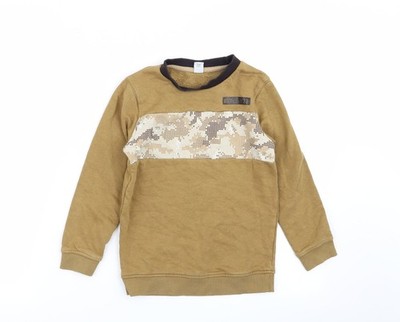 Brauner Pullover Pulli Jungen UK Größe 7 Jahre TU