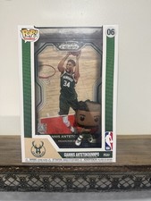 GIANNIS ANTETOKOUNMPO - Bucks Funko POP #06 Vinyl NBA Figure w/ Panini Prizm NEW