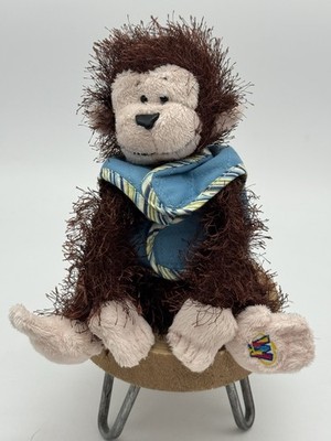 Ganz Webkinz Retired Monkey HM008 10'' Plush Stuffed Animal No Code In Coat