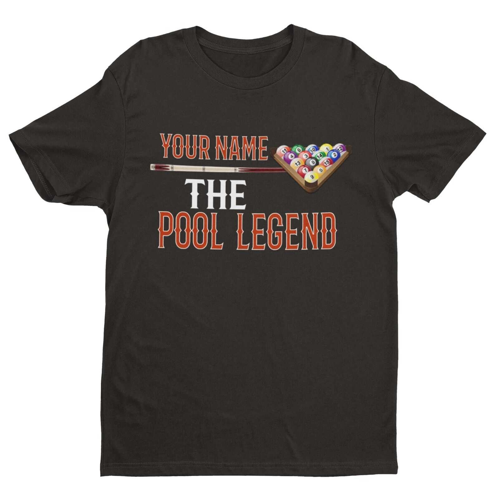 Camiseta de Piscina PERSONALIZADA TU NOMBRE La Leyenda de la Piscina Idea de Regalo Jugador Pub Divertida
