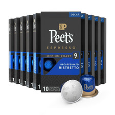 Decaf Espresso Capsules for Nespresso, Medium Roast, 100 Count, Intensity 10