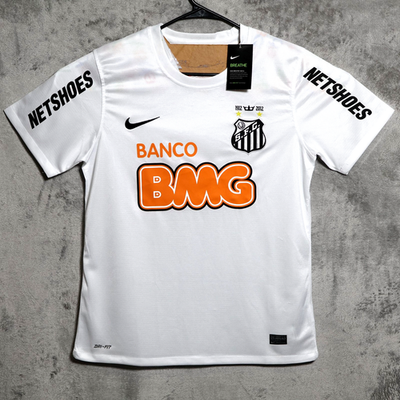 Neymar Jr 11 Santos FC Nike Jersey Mens Medium White Soccer 2012