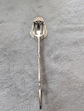 Vintage Geb&auml;ckzange Kuchenzange E.P. Zinc versilbert Italien Servierzange 23cm
