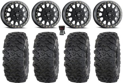 Method 401 Bdlk 15'' Wheels Bk 32'' Roctane T4 Tires UForce U10 Pro / U10 XL Pro