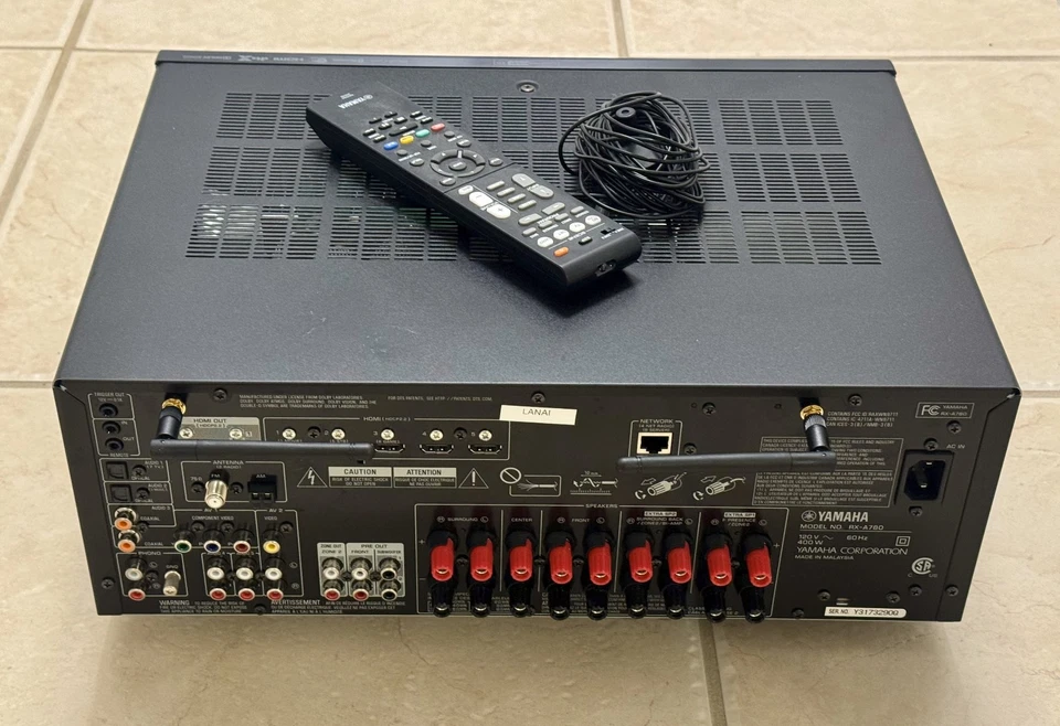 Yamaha Aventage RX-A780 7.2 Channel AV Receiver - Image 3 of 3