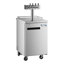 Four Tap Kegerator Beer Dispenser - Stainless Steel, 1 1/2 Keg Capacity