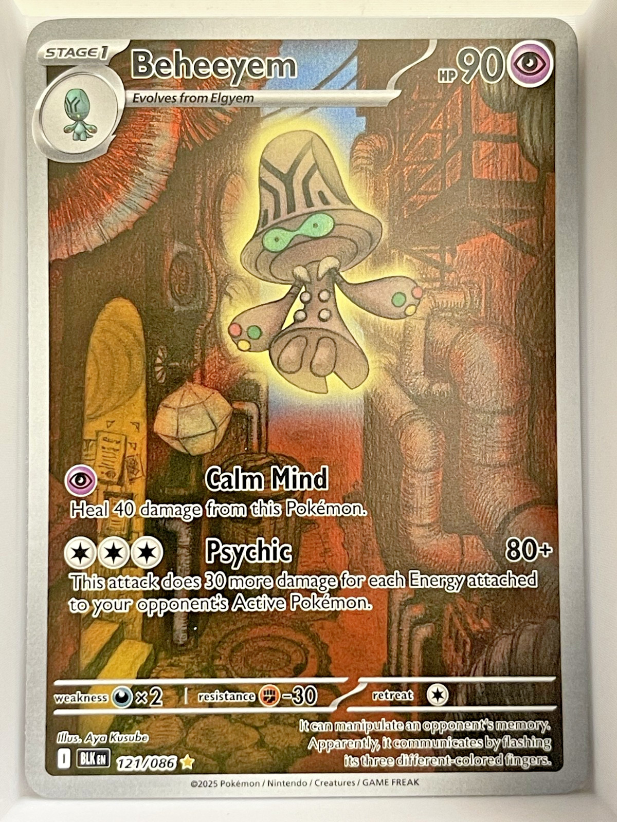 (T) NM/M Pokemon Beheeyem - 121/086 - SV: Black Bolt