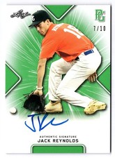 2021 Leaf Perfect Game National Showcase Jack Reynolds Autographs Green /10