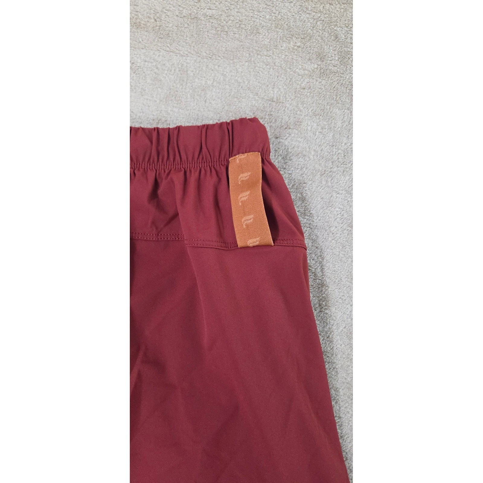Fabletics Lined Shorts Men Size Medium Orange 7" … - image 5