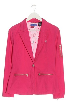 TRIPLE FIVE SOUL Klassischer Blazer Damen Blazer Gr. DE 36 pink-weiß Casual-Look