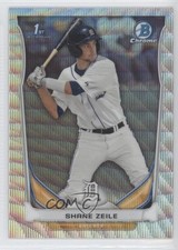 2014 Bowman Draft Chrome Silver Wave Refractor 23/25 Shane Zeile #CDP132 1b8
