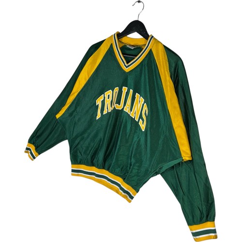 Mens Vintage Russell Trojans Pullover Windbreaker Green Size L - Picture 3 of 7